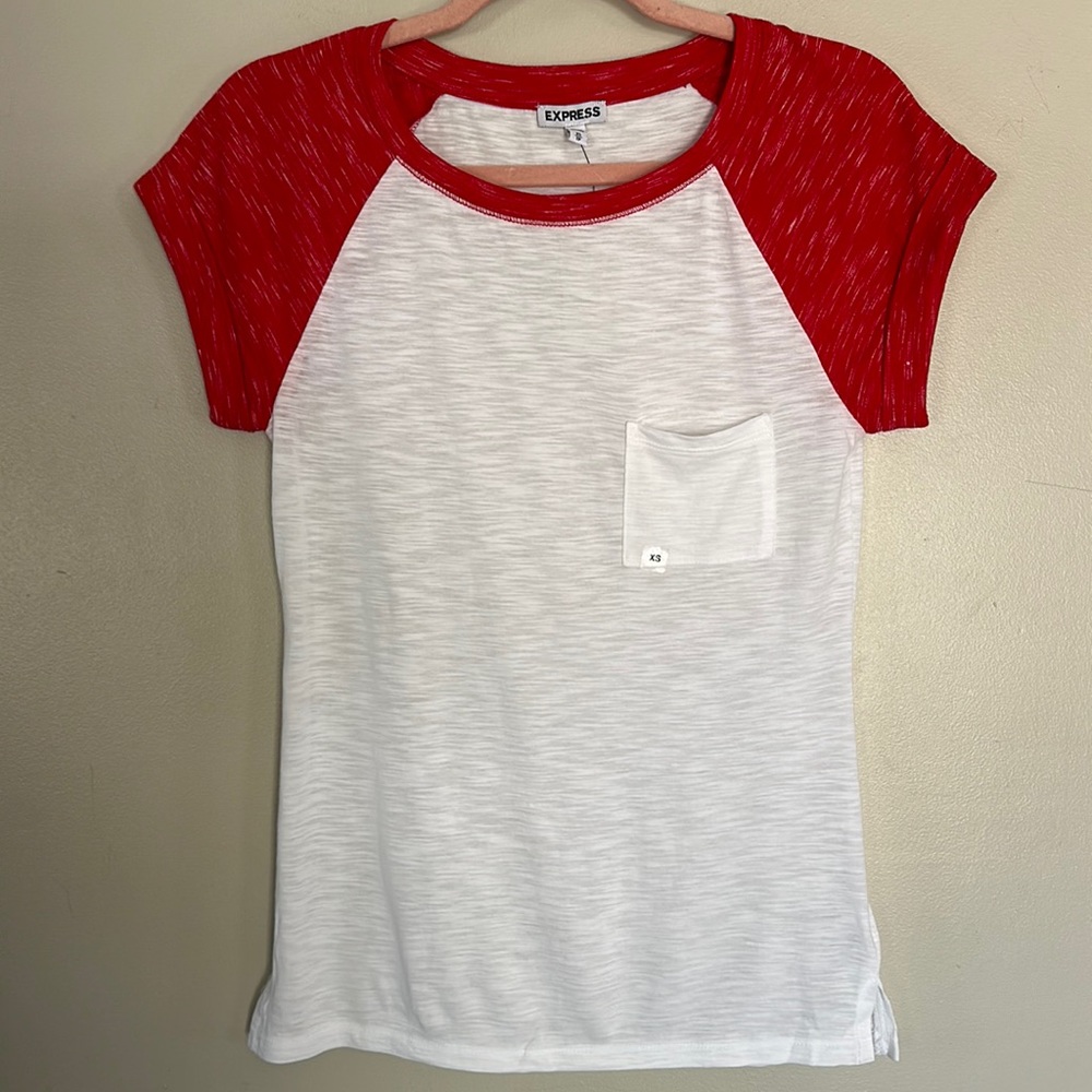 Express Baseball Tee Shirt - XS